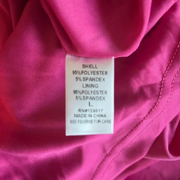 NWT Altar'd State Fuchsia Velvet Long Sleeve Faux Wrap Dress Size Large - Picture 7 of 9